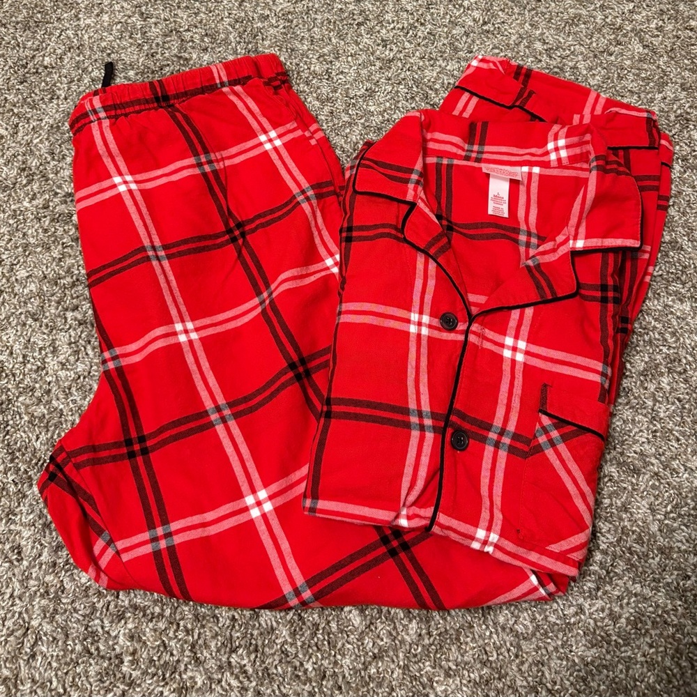 Wondershop Men's Red Plaid Pajama Set